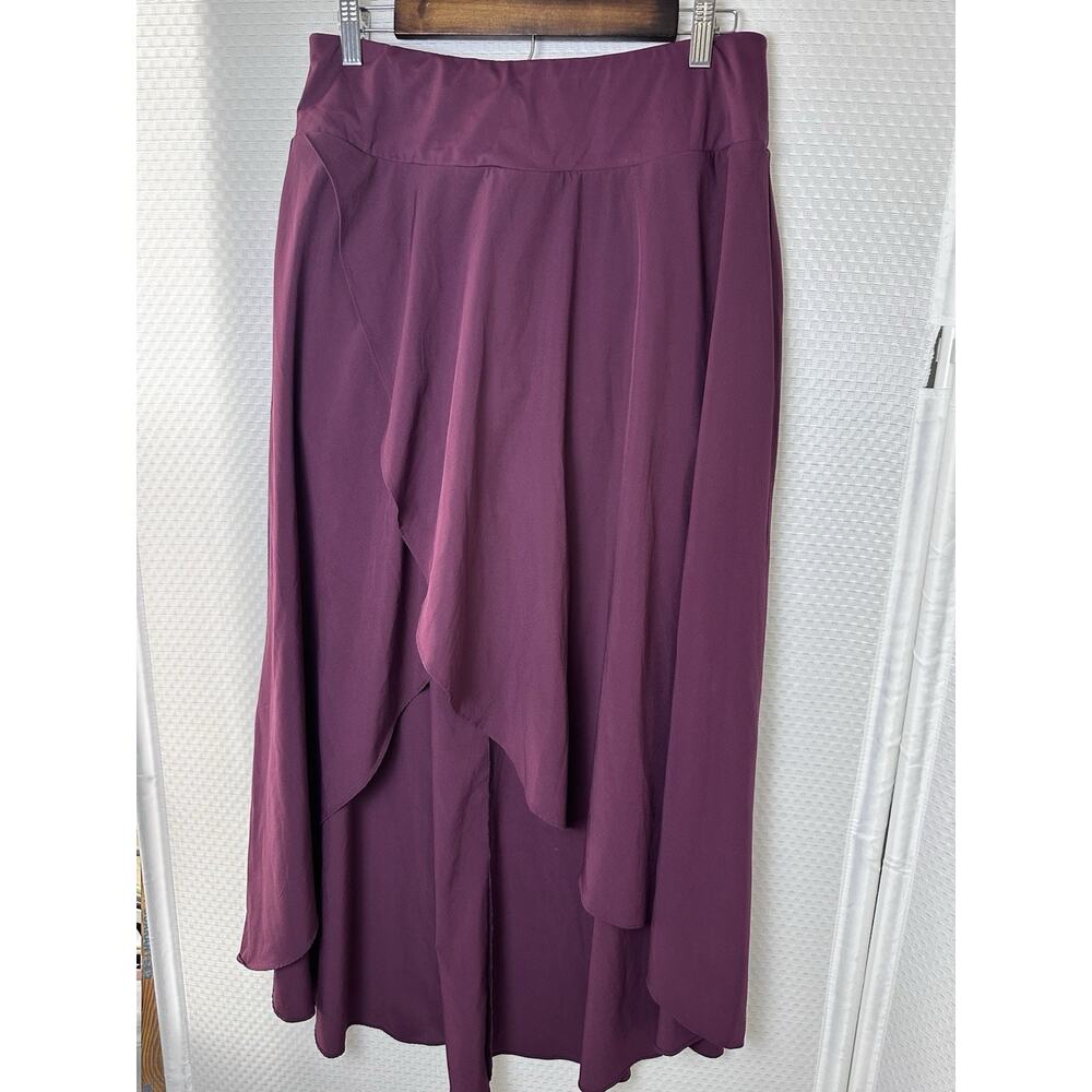 Halara Breezeful Skirt Shorts Maroon High Waisted Quick Dry Maxi Large - Picture 2 of 9